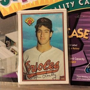 Autographed Steve Finley rookie card 1989 Bowman card#15